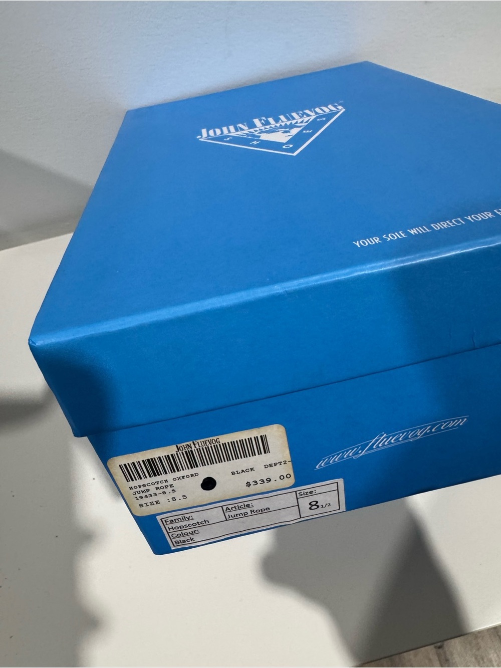 John Fluevog Leather Lace-Up Chunky Platform Heels .. new in box never worn . - Picture 9 of 9